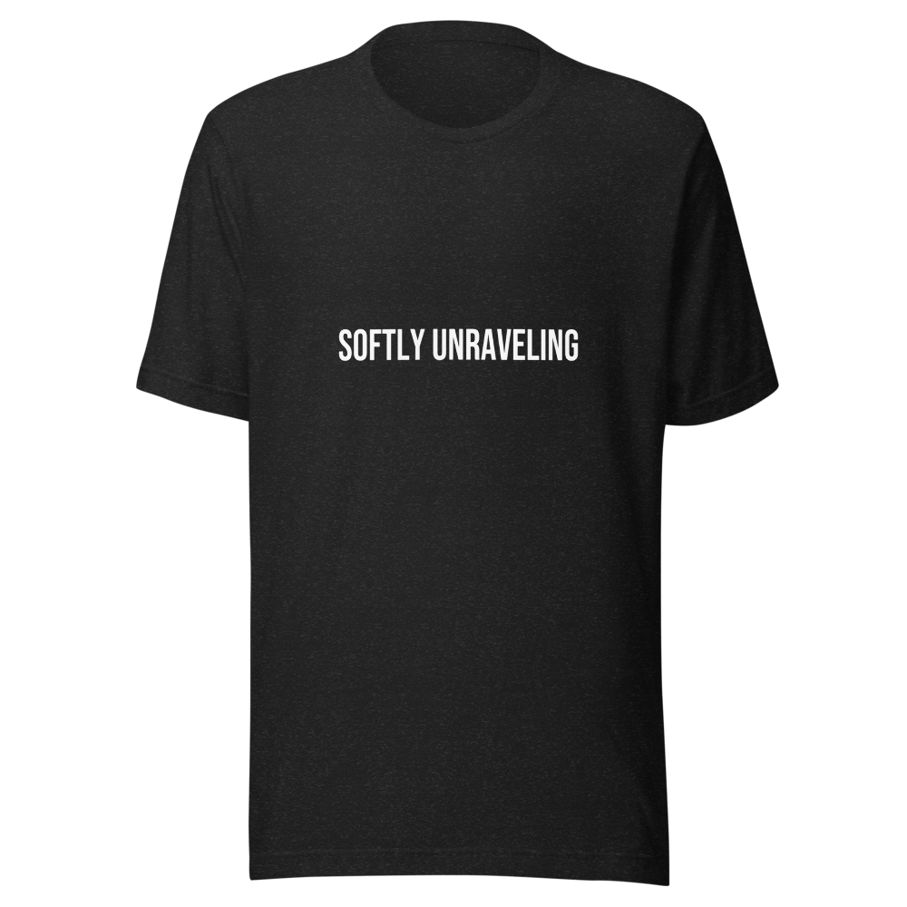 Softly Unraveling Tee - Black Heather