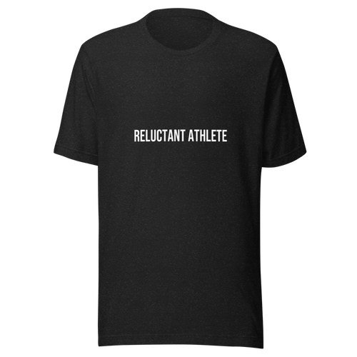 Reluctant Athlete Tee - Black Heather