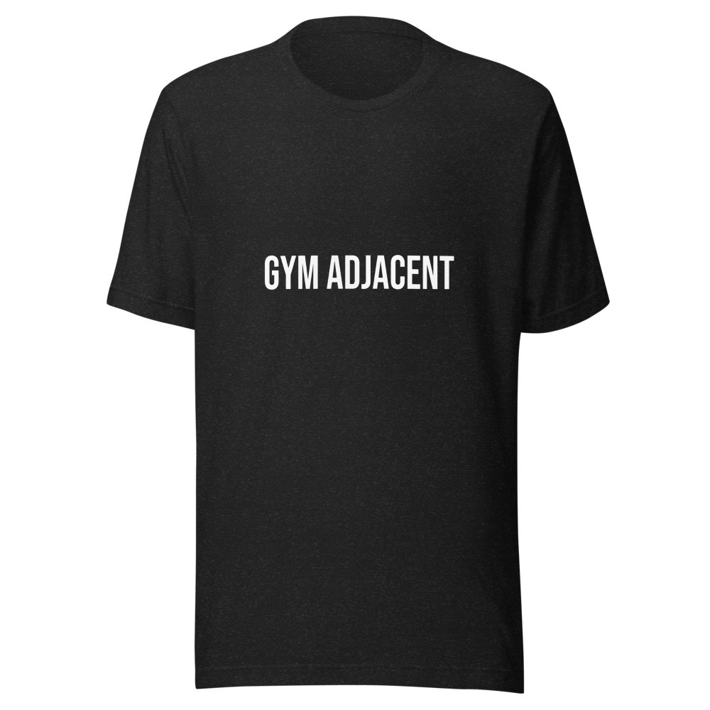 Gym Adjacent Tee - Black Heather
