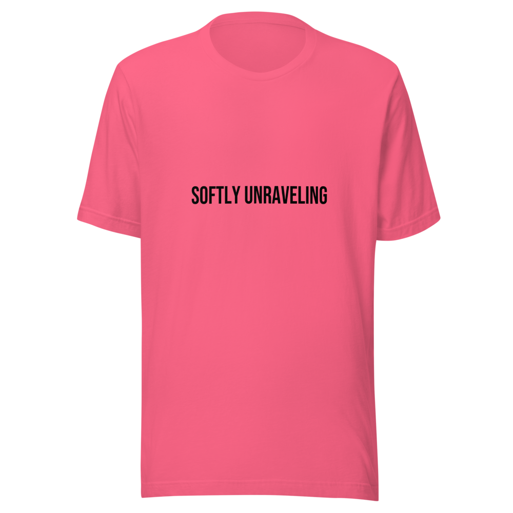 Softly Unraveling Tee - Charity Pink