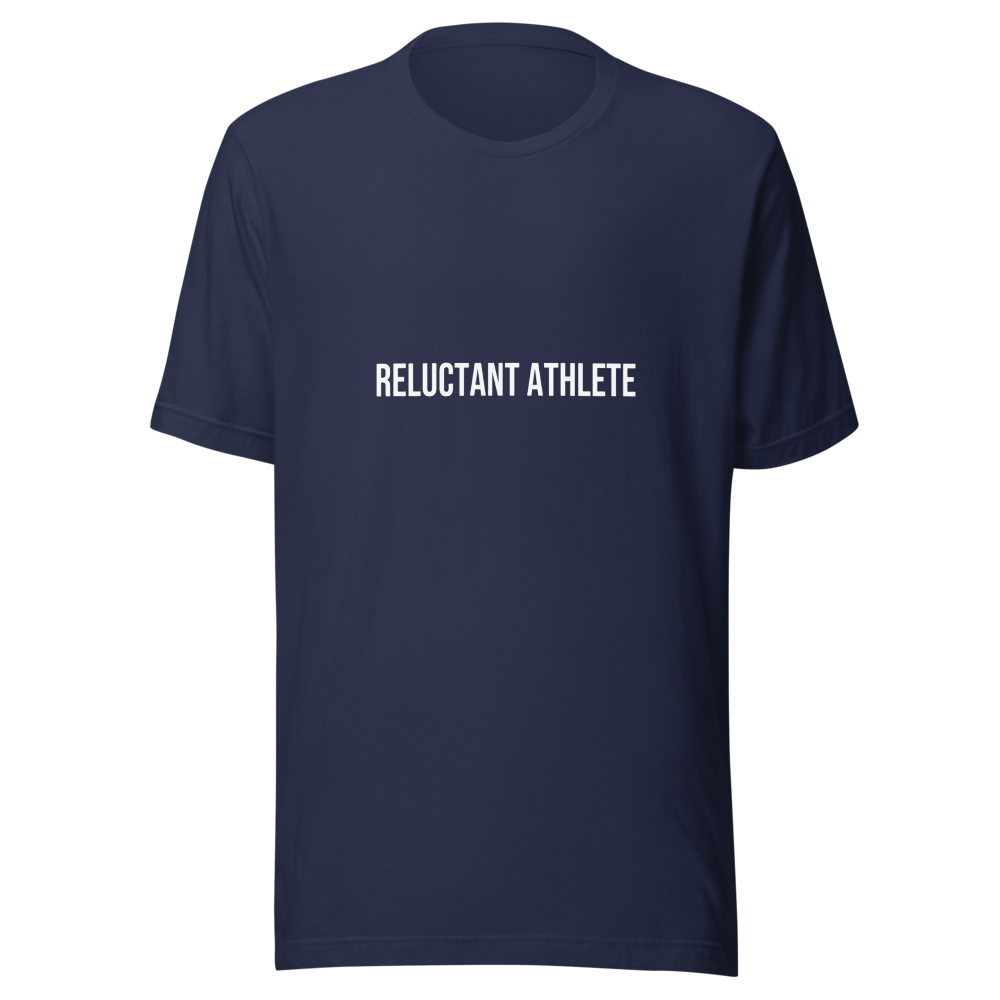 Reluctant Athlete Tee - Navy